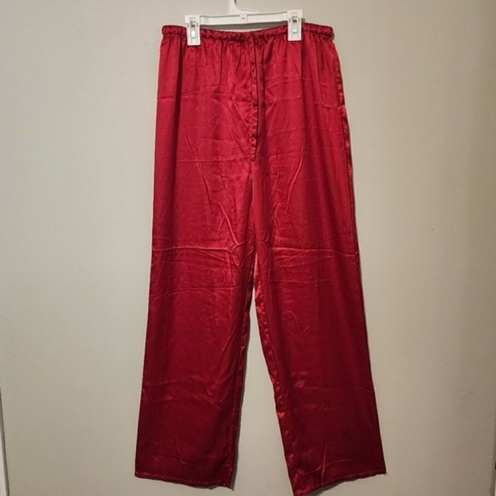 Mimi Maternity Size M red silky lounge  / pajama pants